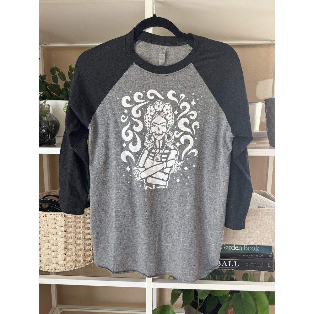 Calavera Frida/Skelton Frida Baseball T